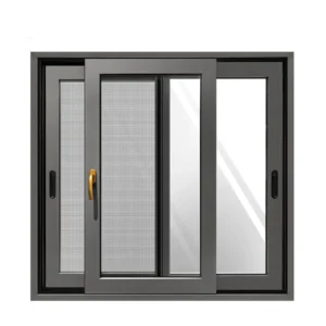 Thermal Break Sliding Aluminium Window With Mosquito Net - Aluminium Extrusion Windows & Doors - 1965.feihuaweiye.com